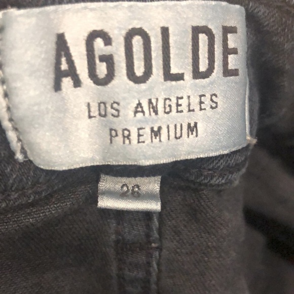 AGOLDE Sophie Dark Wash High Rise Skinny Jeans 26 - Picture 9 of 10